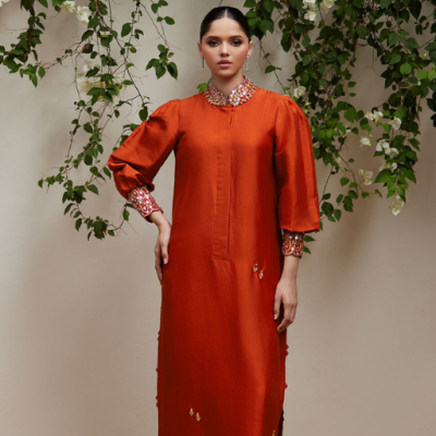 Maria B Raw Silk 2PC-21
