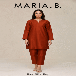Maria B Raw Silk 2PC-7