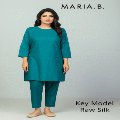 Maria B Raw Silk 2PC-8