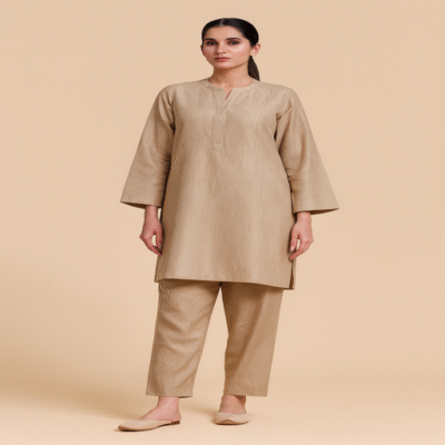 Maria B Raw Silk 2PC-9