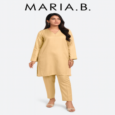 Maria B Raw Silk 2PC-12