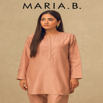 Maria B Raw Silk 2PC-14
