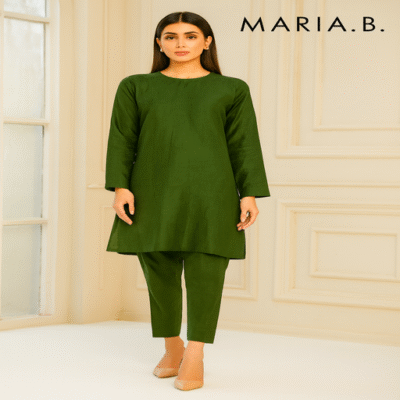 Maria B Raw Silk 2PC-15
