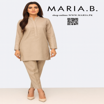 Maria B Raw Silk 2PC-10