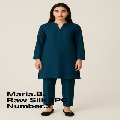 Maria B Raw Silk 2PC-2
