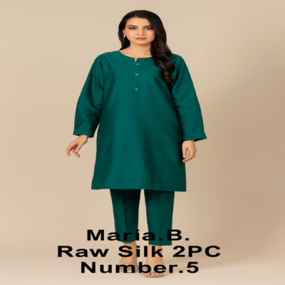 Maria B Raw Silk 2PC-5