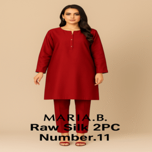 Maria B Raw Silk 2PC-11