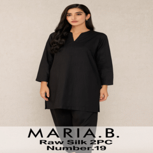 Maria B Raw Silk 2PC-19
