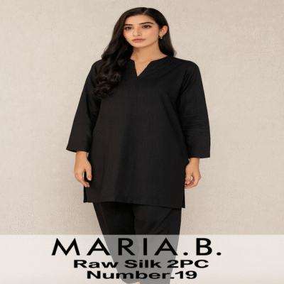 Maria B Raw Silk 2PC-19