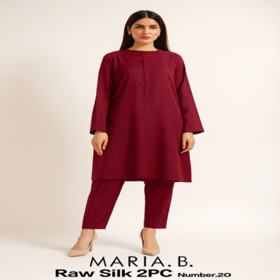 Maria B Raw Silk 2PC-20