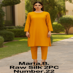 Maria B Raw Silk 2PC-22