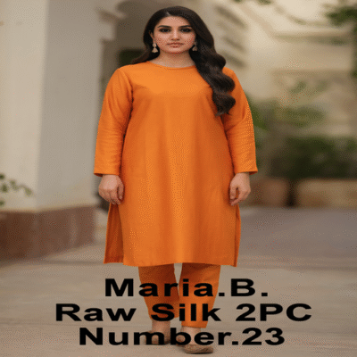 Maria B Raw Silk 2PC-23