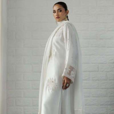 Maria B Raw Silk 2PC-4