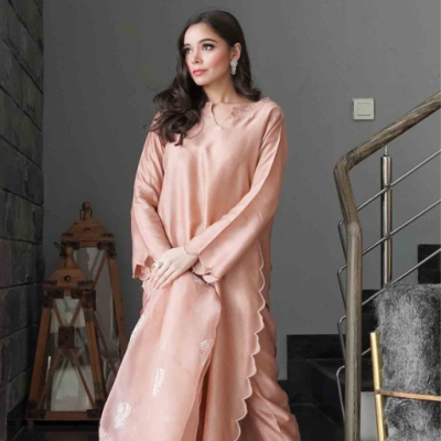 Maria B Raw Silk 2PC-5