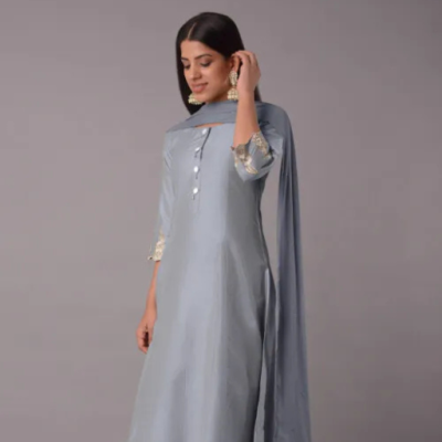 Maria B Raw Silk 2PC-6