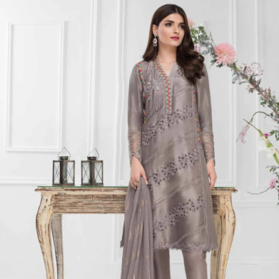 Maria B Raw Silk 2PC-9