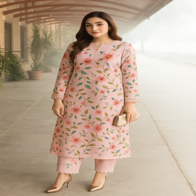 Maria B Allover Shirt & Trouser 2PC -7