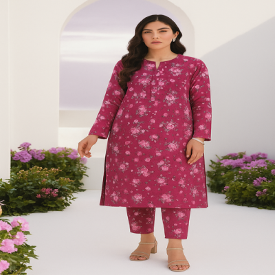 Ethnic Lawn all over  2 pcs Shirt & Troser16