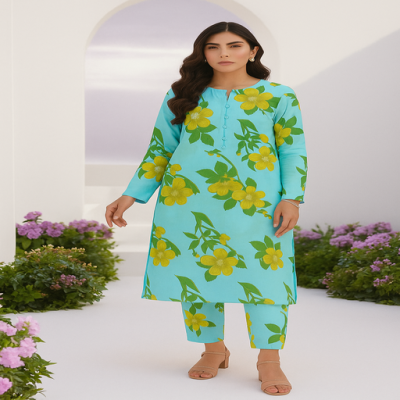 Ethnic Lawn all over  2 pcs Shirt & Troser22