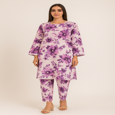 Ethnic Lawn all over  2 pcs Shirt & Troser23