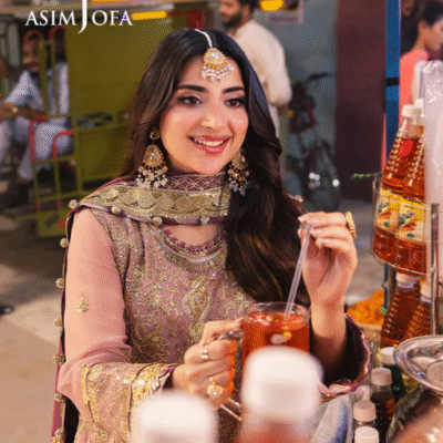 Asim Jofa AJKK-04 EMBROIDERED CHIFFON 2 PCS - Image 6