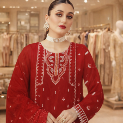 Nureh Lawn Embroidered 3-Piece