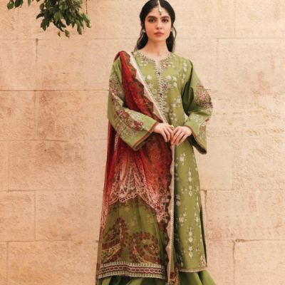Zara shahjahan luxury lawn emb 3pc