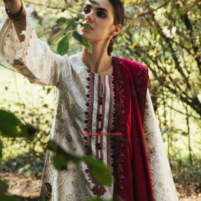 Zara Shahjahan Winter Collection (with Shawl) – Nissa - Image 3