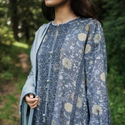 Zara Shahjahan ZW22-8A | Coco Winter Collection | Premium Designer Unstitched Suit - Image 4