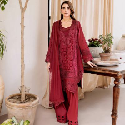 Manara Luxury Lawn Embroidered 3PC