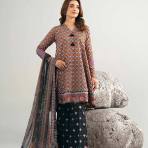 Nishat Digital Printed Embroidered 3-Piece Suit - 42502048