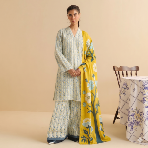 Zara Shahjahan Lawn 3PC – Trending Designer Outfit