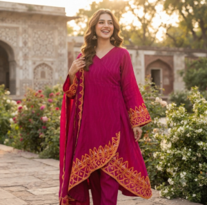 MARIA B Silk Lawn Embroidered 2PC | Premium Designer Collection | New Arrival