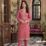 MARIA B Premium Raw Silk Shirt & Trouser | Elegant Formal 2PC