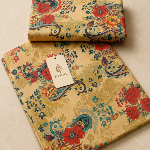 FLAT SALE! Ethnic Premium Lawn 2PC Unstitched Suit | Limited Stock - Image 9