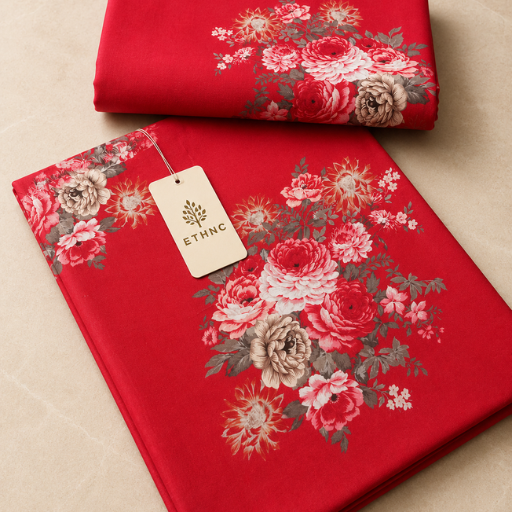 FLAT SALE! Ethnic Premium Lawn 2PC Unstitched Suit | Limited Stock - Image 12