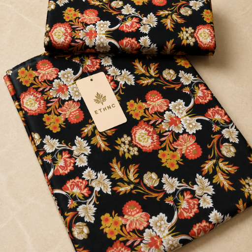 FLAT SALE! Ethnic Premium Lawn 2PC Unstitched Suit | Limited Stock - Image 14