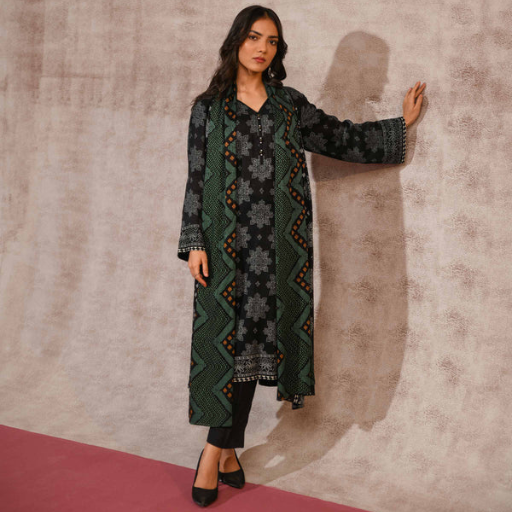 Nishat Linen 3PC Premium Unstitched Suit – Article #42303182R - Image 2