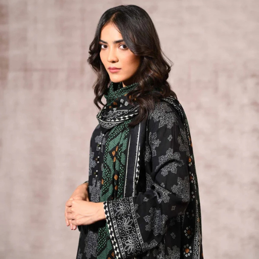 Nishat Linen 3PC Premium Unstitched Suit – Article #42303182R - Image 4