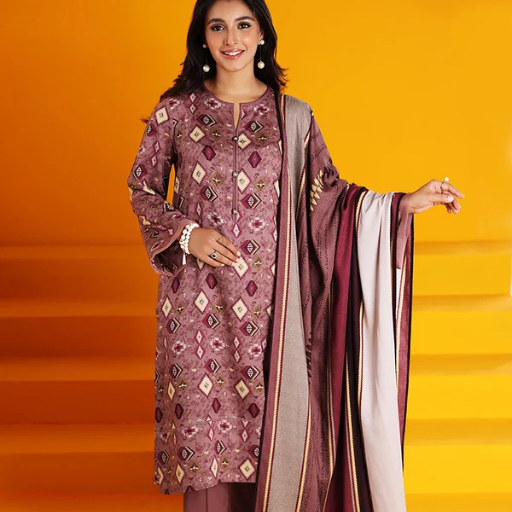 Nishat Linen 3PC Premium Unstitched Suit –Article #42206126R