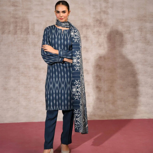 Nishat Linen 3PC Premium Unstitched Suit – Article #42303186-R - Image 3