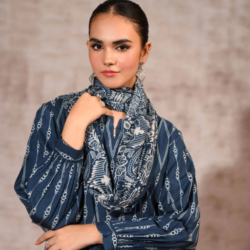 Nishat Linen 3PC Premium Unstitched Suit – Article #42303186-R - Image 2