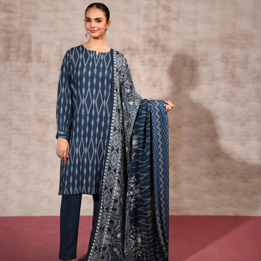 Nishat Linen 3PC Premium Unstitched Suit – Article #42303186-R