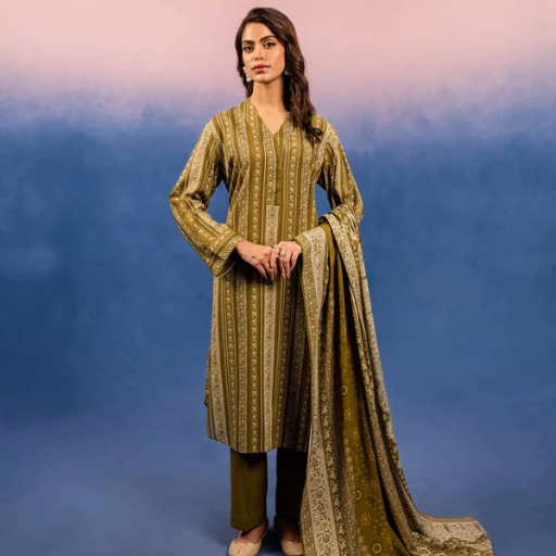 Nishat Linen 3PC Premium Unstitched Suit – Article #42303202-R - Image 5