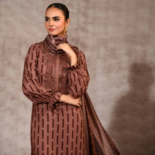 Nishat Linen 3PC Premium Unstitched Suit – Article #42303173-R - Image 2