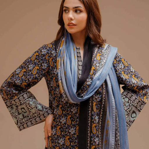 Nishat 3PC Premium Khaddar Unstitched Suit – Article #42303131-R - Image 5