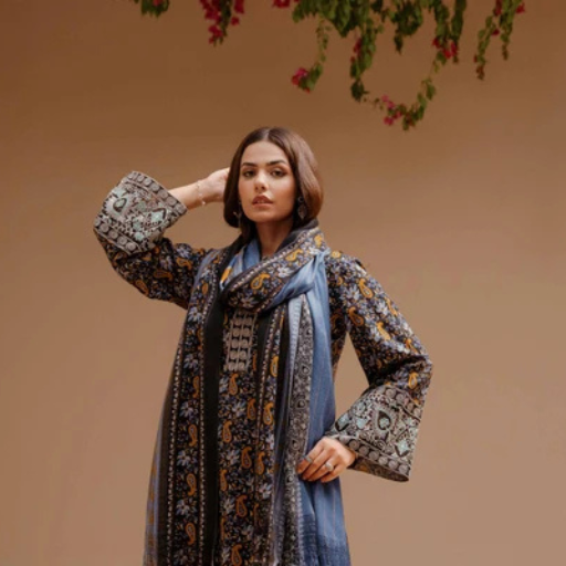Nishat 3PC Premium Khaddar Unstitched Suit – Article #42303131-R - Image 3