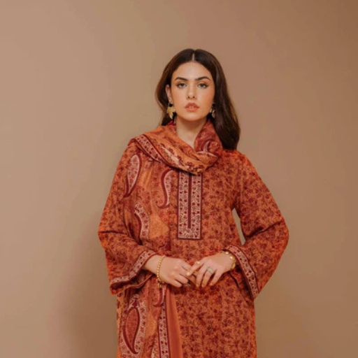 Nishat 3PC Premium Khaddar Unstitched Suit – Article #42303136-R - Image 3