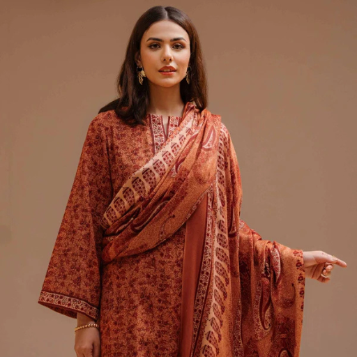 Nishat 3PC Premium Khaddar Unstitched Suit – Article #42303136-R - Image 2
