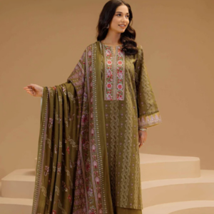 Nishat 3PC Premium Khaddar Unstitched Suit – Article #42303138-R
